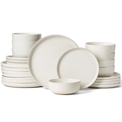 Famiware Milkyway Reactive 24-Piece Stoneware Dinnerware Set, Service for 8