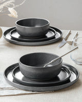 Famiware Milkyway Reactive 24-Piece Stoneware Dinnerware Set, Service for 8