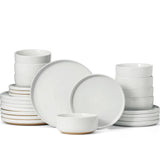Vajilla de gres Famiware Milkyway de 24 piezas, servicio para 8