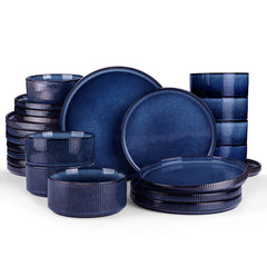 Famiware Star 24-Piece Stoneware Dinnerware Set, Service for 8