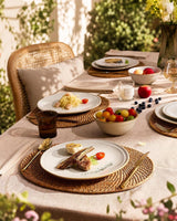 Famiware Aegean 18-Piece Stoneware Dinnerware Set, Service for 6 - Cappuccino White - image 5