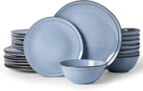 Famiware Aegean 24-Piece Stoneware Dinnerware Set, Service for 8 - Blue Grey - image 1