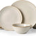 Famiware Aegean 24-Piece Stoneware Dinnerware Set, Service for 8 - Cappuccino White - image 1