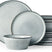 Famiware Annecy 12-Piece Stoneware Dinnerware Set, Service for 4 - Grey-Blue - image 1