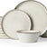 Famiware Annecy 18-Piece Stoneware Dinnerware Set, Service for 6 - Gray/White - image 1