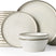 Vajilla de gres Famiware Annecy de 24 piezas, servicio para 8 personas - Gris/Blanco - imagen 1