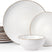 Famiware Eden 18-Piece Stoneware Dinnerware Set, Service for 6 - White Circle - image 1