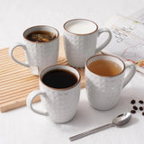 Famiware Eden Ceramic Coffee Mugs, Set of 6 - White Circle - image 2