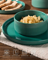 Famiware Grove 12-piece dinnerware set, sage green, image 5