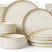 Famiware Grove 24-Piece Stoneware Dinnerware Set, Service for 8 — Cream, image 1