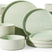 Famiware Grove 24-Piece Stoneware Dinnerware Set, Service for 8 — Light Green, image 1