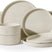 Famiware Grove 24-Piece Stoneware Dinnerware Set, Service for 8 — Oat White, image 1