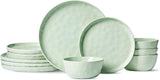 Famiware Mars 12-Piece Stoneware Dinnerware Set, Service for 4 — Light Green, image 1