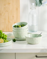 Famiware Mars 12-Piece Stoneware Dinnerware Set, Service for 4 — Light Green, image 4