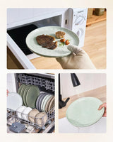 Famiware Mars 12-Piece Stoneware Dinnerware Set, Service for 4 — Light Green, image 6