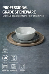 Famiware Mars 12-Piece Stoneware Dinnerware Set, Service for 4 — Multicolor, image 8