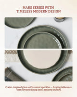 Famiware Mars 12-Piece Stoneware Dinnerware Set, Service for 4 — Sage Green, image 5