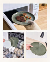 Famiware Mars 12-Piece Stoneware Dinnerware Set, Service for 4 — Sage Green, image 6