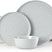 Famiware Mars 18-Piece Stoneware Dinnerware Set, Service for 6 — Light Gray, image 1