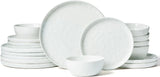 Famiware Mars 18-Piece Stoneware Dinnerware Set, Service for 6 — White, image 1