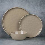 Famiware Mars 24-Piece Stoneware Dinnerware Set, Service for 8 - Cinnamon Brown - image 7