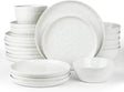 Famiware Mars 24-Piece Stoneware Dinnerware Set, Service for 8 - White - image 1