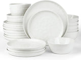 Famiware Mars 24-Piece Stoneware Dinnerware Set, Service for 8 - White - image 1