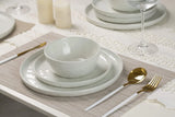 Famiware Mars 24-Piece Stoneware Dinnerware Set, Service for 8 - White - image 4