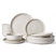 Famiware Meteor 12-Piece Stoneware Dinnerware Set, Creamy White, image 1
