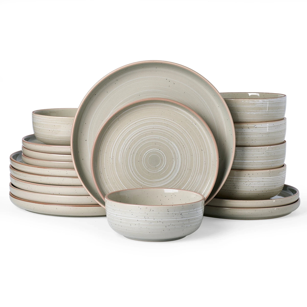 Famiware Meteor 18-piece dinnerware set, matcha green, image 1