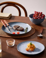 Famiware Ocean Round 18-Piece Stoneware Dinnerware Set, Service for 6 - Blue - image 5
