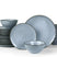 Famiware Ocean Round 24-Piece Stoneware Dinnerware Set, Service for 8 - Blue - image 1