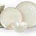 Famiware Ocean Round 24-Piece Stoneware Dinnerware Set, Service for 8 - Vanilla White - image 1