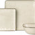 Famiware Ocean Square 18-Piece Stoneware Dinnerware Set, Service for 6 - Light khaki - image 1