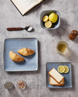 Famiware Ocean Square 24-Piece Stoneware Dinnerware Set, Service for 8 - Blue - image 3