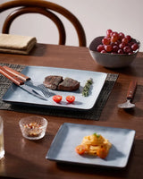Famiware Ocean Square 24-Piece Stoneware Dinnerware Set, Service for 8 - Gray - image 5