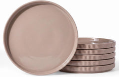 Famiware Star Line 10-Inch Stoneware Dinner Plates, Set of 6