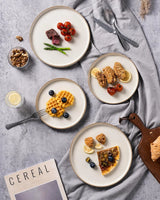 Famiware Star Line 10-Inch Stoneware Dinner Plates, Set of 6 - Cream - image 6