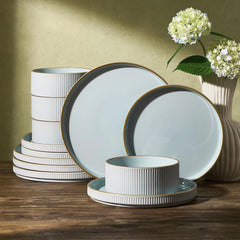 Famiware Star Line 12-piece dinnerware set, light blue, image 1