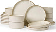 Vajilla de gres Famiware Grove de 18 piezas en Crema, imagen 1