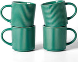Famiware Star Line Ceramic Coffee Mugs, Set of 4 - Sage Green - image 1