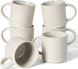 Famiware Star Line Ceramic Coffee Mugs, Set of 6 - Oat - image 1