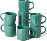 Famiware Star Line Ceramic Coffee Mugs, Set of 8 - Sage Green - image 1