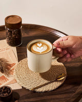 Famiware Star Line Ceramic Coffee Mugs, Set of 8 - Vanilla White - image 2