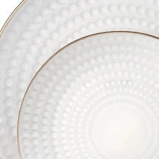 Colección Eden: detalle del esmalte y el borde de la vajilla real
