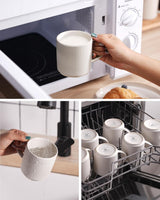 Tazas de café de cerámica Famiware Star, juego de 6