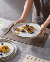 Famiware Star Ceramic Dinner Plates, Set of 6