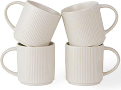 Tazas de café de cerámica Star de Famiware, juego de 4