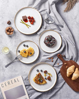 Famiware Star Ceramic Dinner Plates, Set of 6