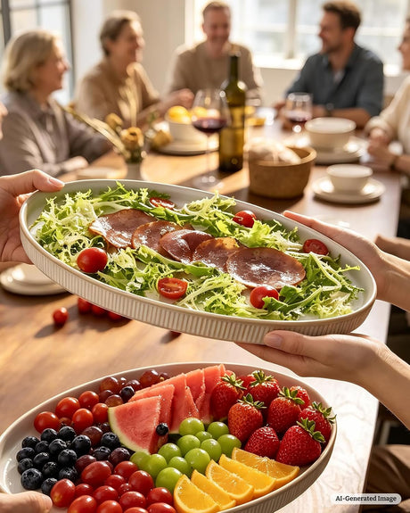 Famiware Star Ceramic Serving Platters, Set of 3